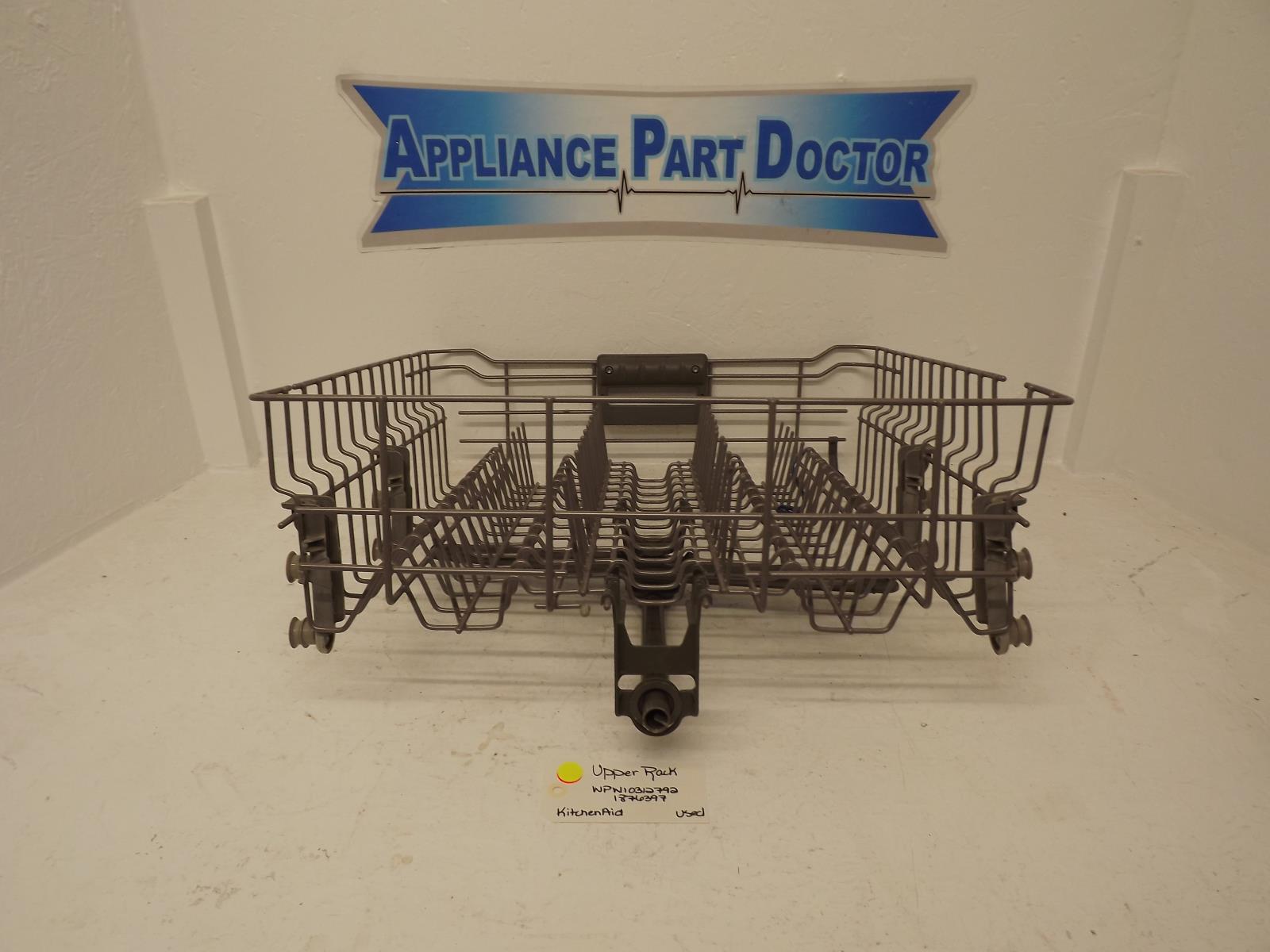 KitchenAid Dishwasher WPW10312792 1876397 Upper Rack Used KitchenAid Dishwasher WPW10312792 1876397 Upper Rack Used